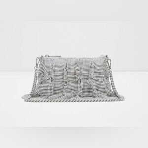 Aldo Gemmy Silver Shoulder Bag